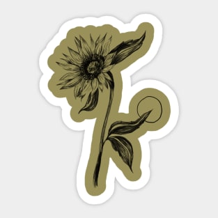 Sunflower/Sun Sticker